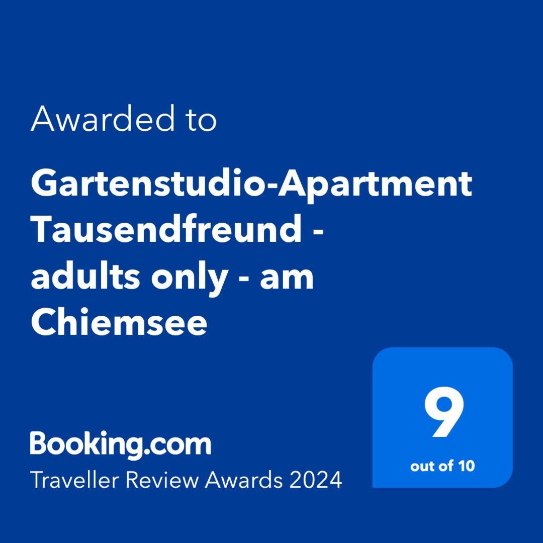 ברייטברון אם כימזי Gartenstudio-Apartment Tausendfreund - Adults Only - Am Chiemsee מראה חיצוני תמונה